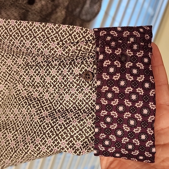 Cinch Women's Long Sleeve Button Shirt Purple Print XXL - Picture 2 of 8